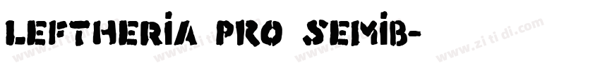 Leftheria PRO SemiB字体转换